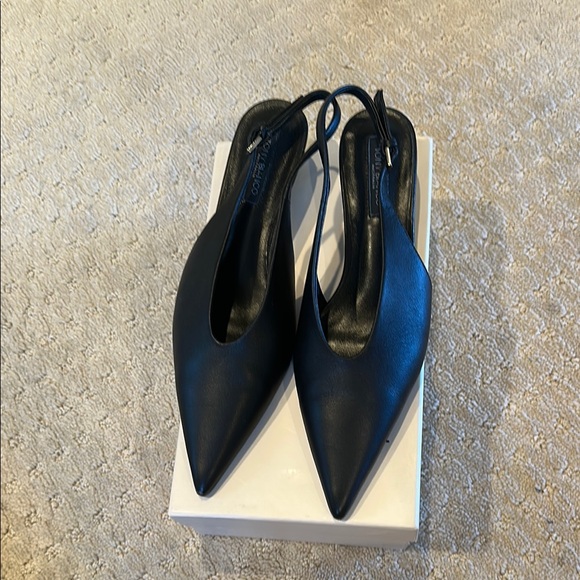 Tony Bianco CHARLIE BLACK NAPPA slingback pointed heels - 7.5 - Picture 9 of 9